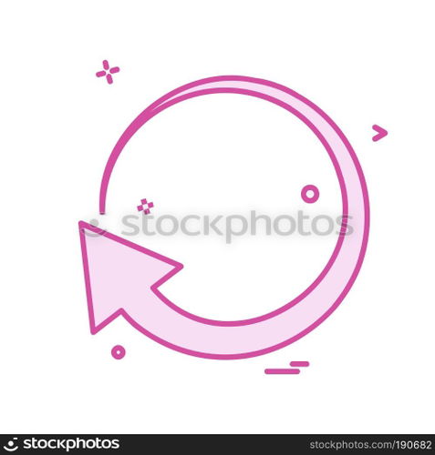 Refresh icon design vector
