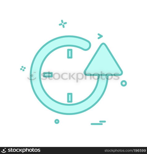 Refresh icon design vector