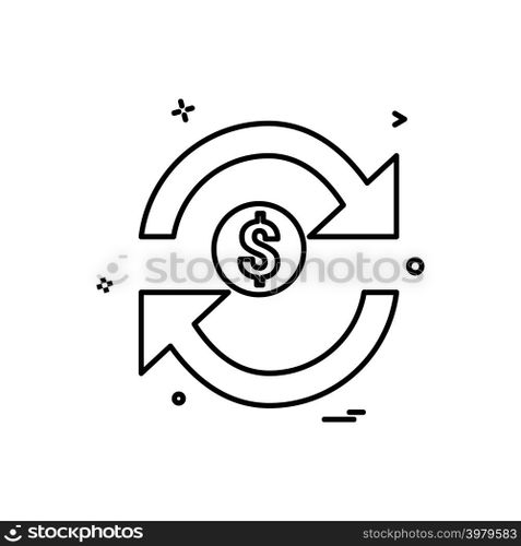 Refresh icon design vector