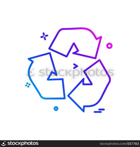 Refresh icon design vector