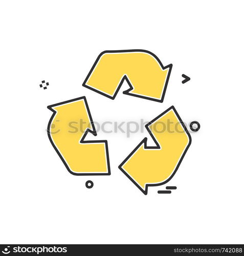 Refresh icon design vector