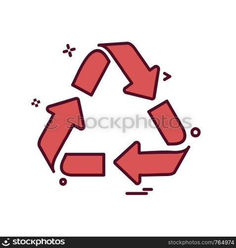 Refresh icon design vector