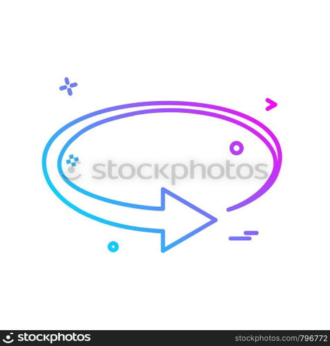 Refresh icon design vector