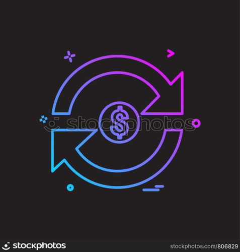Refresh icon design vector