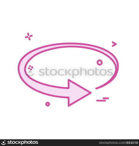 Refresh icon design vector