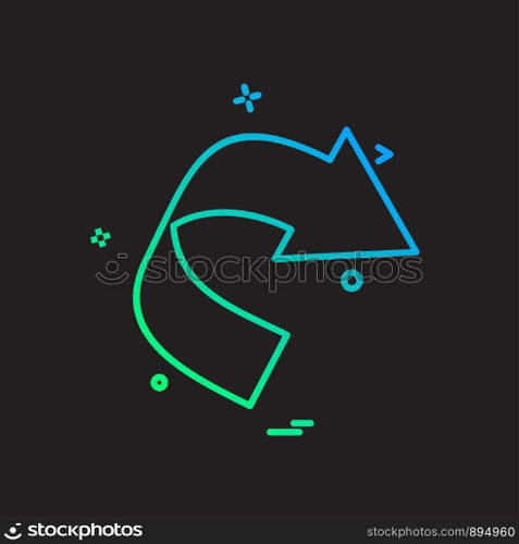 Refresh icon design vector