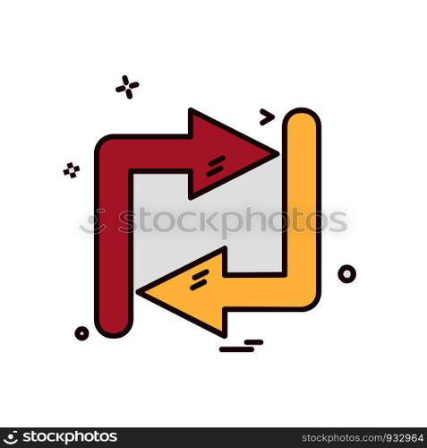 Refresh icon design vector