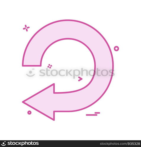 Refresh icon design vector