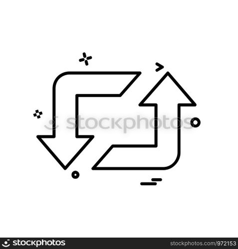 Refresh icon design vector