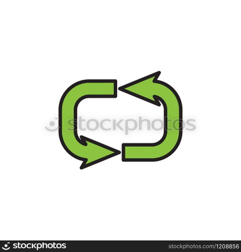 Refresh icon design vector template