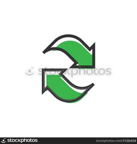 Refresh icon graphic design template vector isolated. Refresh icon graphic design template vector