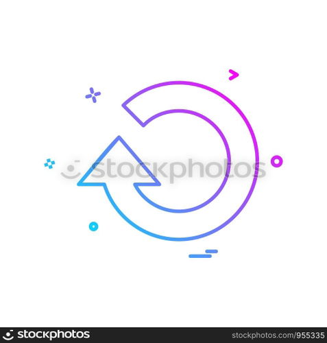 refresh icon vector design