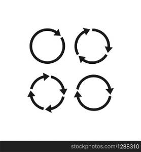 refresh vector icon, circle icon, reload icon in trendy flat style