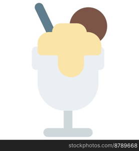 Refreshing granita outline vector icon