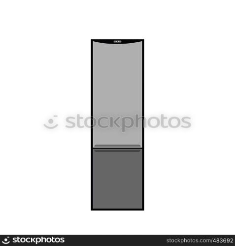 Refrigerator flat icon isolated on white background. Refrigerator flat icon