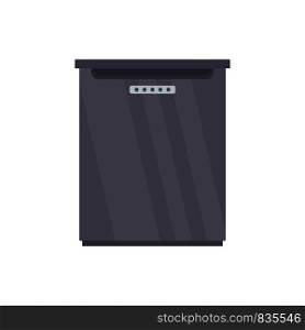 Refrigerator icon. Flat illustration of refrigerator vector icon for web isolated on white. Refrigerator icon, flat style