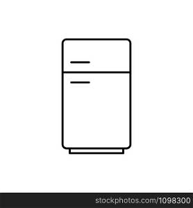 Refrigerator icon line style simple design.Vector eps10