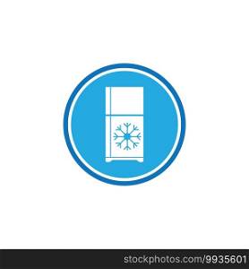 Refrigerator icon, logo isolated on white background
