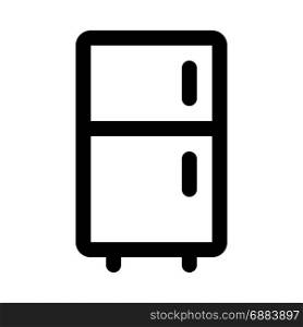 refrigerator, icon on isolated background,