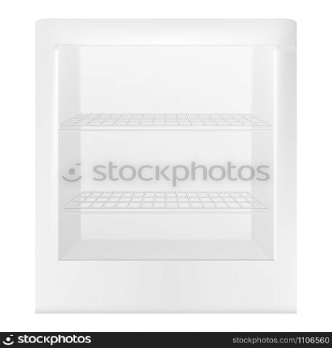 Refrigerator icon. Realistic illustration of refrigerator vector icon for web design. Refrigerator icon, realistic style