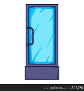 Refrigerator showcase icon. Cartoon illustration of refrigerator showcase vector icon for web design. Refrigerator showcase icon, cartoon style