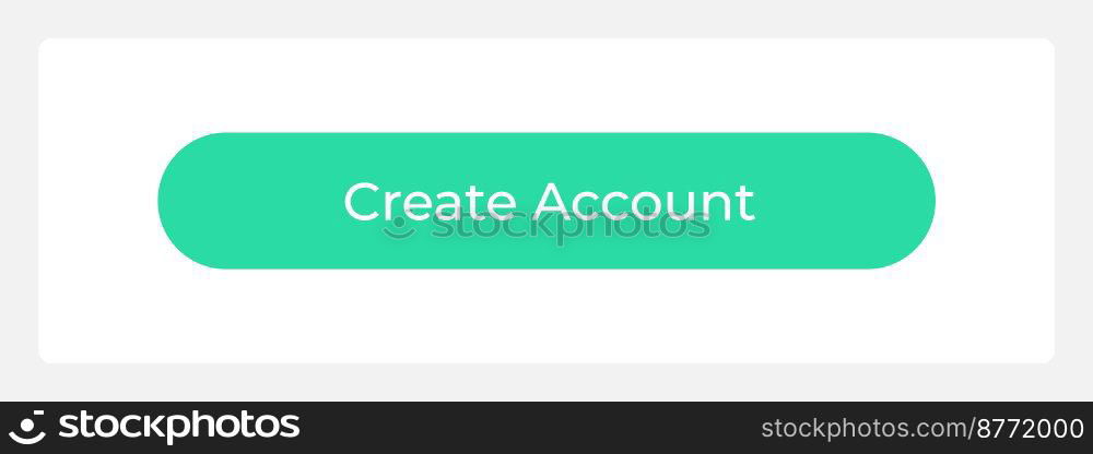 Register account UI element template. Editable isolated vector dashboard component. Flat user interface. Visual data presentation. Web design widget for mobile application with light theme. Register account UI element template