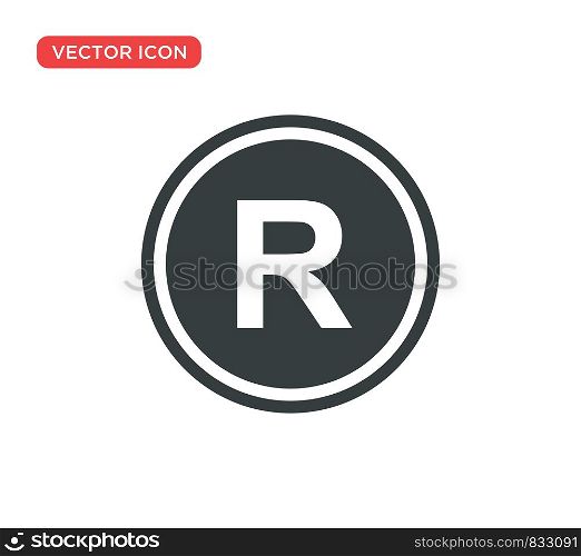Registered Trademark Icon Vector Illustration Design