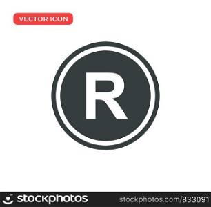Registered Trademark Icon Vector Illustration Design
