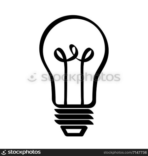 regular lightbulb icon image vector illustration design