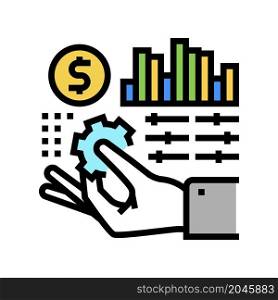 regulation finance color icon vector. regulation finance sign. isolated symbol illustration. regulation finance color icon vector illustration