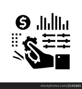 regulation finance glyph icon vector. regulation finance sign. isolated contour symbol black illustration. regulation finance glyph icon vector illustration