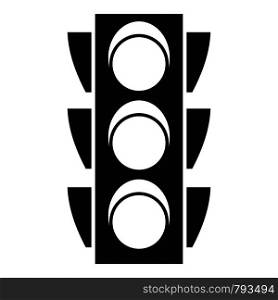 Regulation traffic lights icon. Simple illustration of regulation traffic lights vector icon for web design isolated on white background. Regulation traffic lights icon, simple style