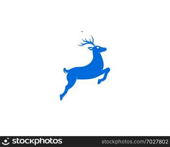 reindeer illustration design template vector