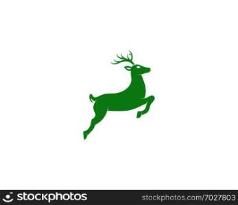 reindeer illustration design template vector