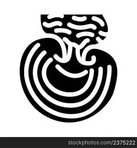 reishi mushroom glyph icon vector. reishi mushroom sign. isolated contour symbol black illustration. reishi mushroom glyph icon vector illustration