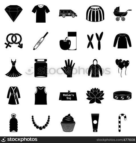 Relations icons set. Simple set of 25 relations vector icons for web isolated on white background. Relations icons set, simple style
