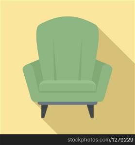 Relax armchair icon. Flat illustration of relax armchair vector icon for web design. Relax armchair icon, flat style