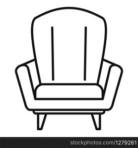 Relax armchair icon. Outline relax armchair vector icon for web design isolated on white background. Relax armchair icon, outline style