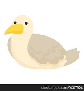 Relax seagull icon cartoon vector. Sea bird. Sea fly. Relax seagull icon cartoon vector. Sea bird