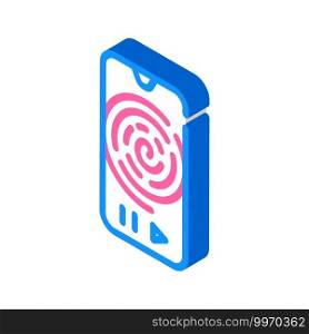 relaxation phone app isometric icon vector. relaxation phone app sign. isolated symbol illustration. relaxation phone app isometric icon vector illustration