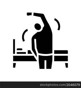 relaxation techniques glyph icon vector. relaxation techniques sign. isolated contour symbol black illustration. relaxation techniques glyph icon vector illustration