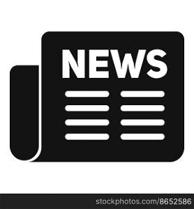 Release newspaper icon simple vector. Daily tabloid. Media article. Release newspaper icon simple vector. Daily tabloid