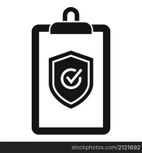 Reliability clipboard icon simple vector. Iso assistant. Audit checklist. Reliability clipboard icon simple vector. Iso assistant