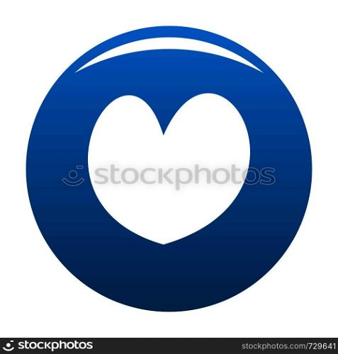 Reliable heart icon. Simple illustration of reliable heartvector icon for any design blue. Reliable heart icon vector blue