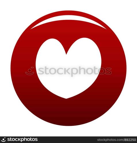 Reliable heart icon. Simple illustration of reliable heartvector icon for any design red. Reliable heart icon vector red