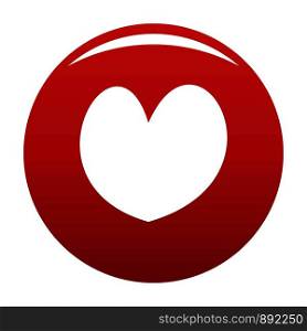 Reliable heart icon. Simple illustration of reliable heartvector icon for any design red. Reliable heart icon vector red