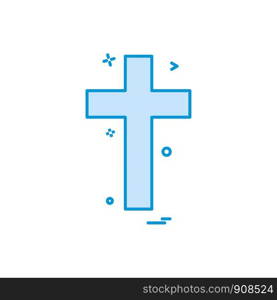 religion cross christian icon vector design