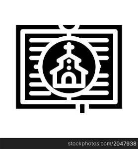 religion literature glyph icon vector. religion literature sign. isolated contour symbol black illustration. religion literature glyph icon vector illustration