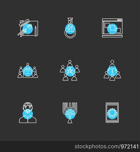 religion , networks , team , science , share , networking , islam , jesus , christan , god , father , islam , prayer , cross , technology , maths , icon, vector, design, flat, collection, style, creative, icons