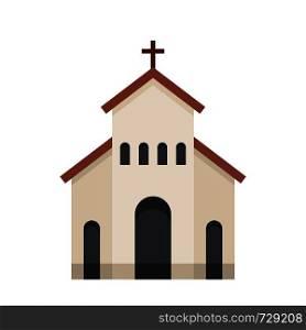 Religious church icon. Flat illustration of religious church vector icon for web. Religious church icon, flat style